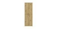 Armoire de rangement BODITE – 8 portes – Chêne clair – Élégance et grande capacité 