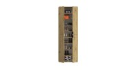 Armoire de rangement BODITE – 12 portes – Chêne clair 