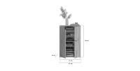 Buffet 4 portes – Chêne clair – BODITE 