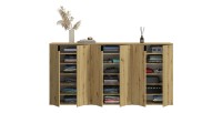 Buffet 6 portes – Chêne clair – BODITE 