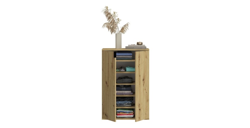 Buffet 5 portes – Chêne clair – BODITE 