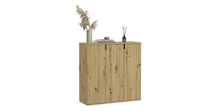 Buffet 3 portes – Chêne clair – BODITE 