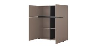 Ensemble meubles de salon HAVANA – Buffet haut, meuble TV, buffet bas – Design moderne beige et noir