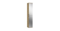 Armoire 2 portes avec miroir – Chêne clair – BODITE 