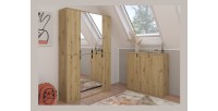 Meuble de rangement 1 porte – Chêne clair – BODITE 