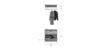 Meuble de rangement 2 tiroirs – Chêne clair – BODITE 