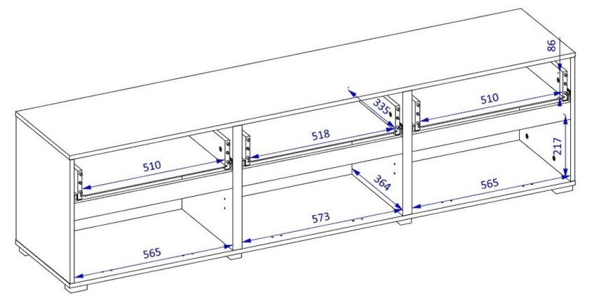 Armoire de rangement 8 portes, 4 miroirs, 4 tiroirs et une penderie – Blanc et chêne – BODITE 