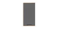 Demi colonne de salle de bain 1 porte – Gris anthracite et chêne clair – SELMA 