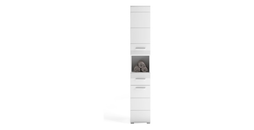 Colonne de salle de bain – Blanc laqué – KLEANKIN 