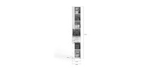 Colonne de salle de bain – Blanc laqué – KLEANKIN 