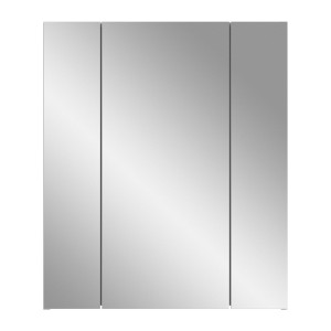 Meuble de rangement avec miroirs – Blanc laqué – KLEANKIN 