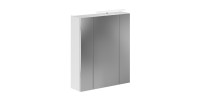 Meuble de rangement avec miroirs + LED – Blanc laqué – KLEANKIN 