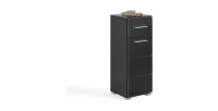 Demi colonne de salle de bain – Noir laqué – KLEANKIN 