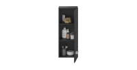 Demi colonne de salle de bain – Noir laqué – KLEANKIN 