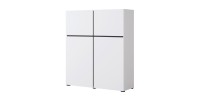 Ensemble meubles de salon HAVANA – Buffet haut, meuble TV, buffet bas – Design moderne blanc et noir