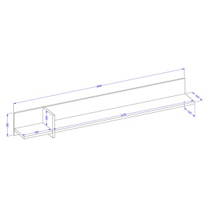 Insieme di 4 mobili collezione HAVANA colore verde salvia. Mobile TV XL, vetrina, tavolino, scaffale