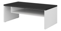 Ensemble de 4 meubles collection HAVANA coloris blanc et noir. Meuble TV XL, vitrine, table basse, étagère