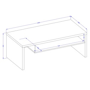 Ensemble de 4 meubles collection HAVANA coloris blanc et noir. Meuble TV XL, vitrine, table basse, étagère