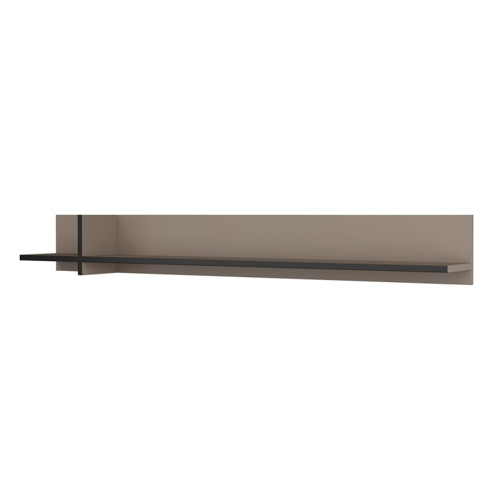 Set di 4 mobili collezione HAVANA color beige e nero. Mobile TV XL, vetrina, tavolino, scaffale