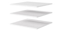 Armoire SLIDE – 120 cm – 2 portes coulissantes – Coloris blanc – Aménagement penderie ou étagères