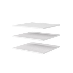 Armoire SLIDE – 120 cm – 2 portes coulissantes – Coloris blanc – Aménagement penderie ou étagères