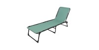 Lot de 2 bains de soleil vert – 187x56x26/85 cm – Métal – Toile résistante – Dossier inclinable