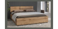 Bett HAVANA 160x200 cm weiß und schwarz – Modernes Designbett für Erwachsenenschlafzimmer