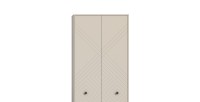 Armadio LUNA – Beige opaco – 3 porte, 6 vani – Da posizionare
