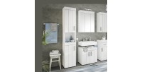 Colonne de salle de bain VENICE – Blanc laqué – Sans miroir