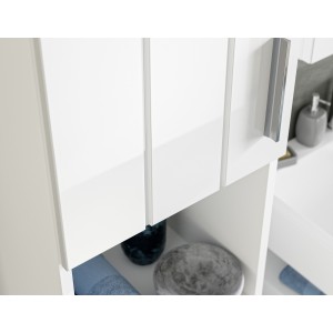 Colonne de salle de bain VENICE – Blanc laqué – Sans miroir