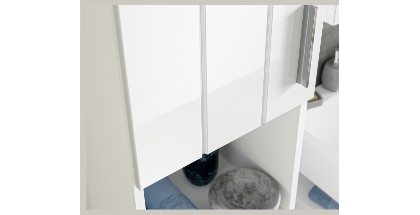 Meuble de rangement à suspendre 1 porte – Blanc laqué – VENICE