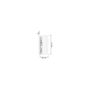 Meuble de rangement à suspendre 1 porte – Blanc laqué – VENICE