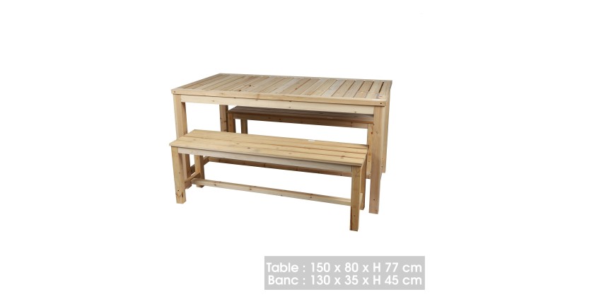 copy of Mesa exterior plegable blanca de PVC - Diámetro 122 cm