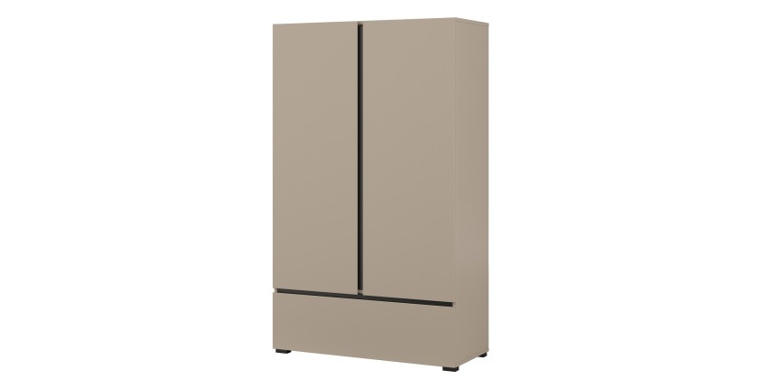 copy of Schwebetürenschrank mit Spiegel - 150 cm - Eichenfarbe - Kollektion ARSALA
