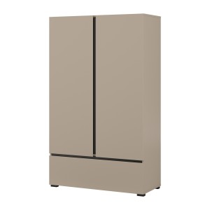 copy of Schwebetürenschrank mit Spiegel - 150 cm - Eichenfarbe - Kollektion ARSALA