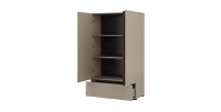 copy of Schwebetürenschrank mit Spiegel - 150 cm - Eichenfarbe - Kollektion ARSALA