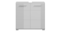 Meuble sous vasque 2 portes – Blanc laqué – VICCO
