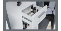 Meuble sous vasque 2 portes – Blanc laqué – VICCO