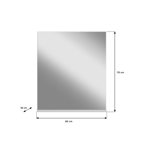 Espejo para baño – Blanco lacado – VICCO