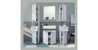 Meuble de rangement salle de bain – Blanc laqué – VICCO