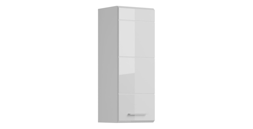 Meuble de rangement salle de bain – Blanc laqué – VICCO