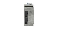 Meuble de rangement 1 porte 1 tiroir coloris chêne cendré – AVENSIO