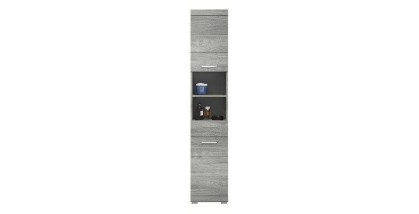 Columna de baño 2 puertas 1 cajón + 2 nichos – AVENSIO