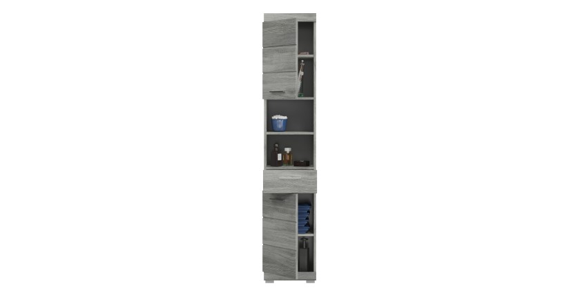 Columna de baño 2 puertas 1 cajón + 2 nichos – AVENSIO
