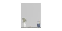 Miroir de salle de bain AVENSIO – Gris laqué avec miroir – Design moderne