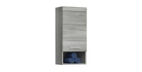 Meuble de rangement suspendu AVENSIO – Gris laqué – Design moderne