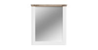 Miroir CAMPAGNA blanc et chêne – 77x87 cm, style campagne