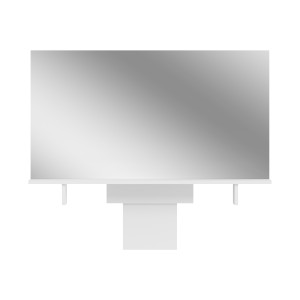 Miroir coiffeuse ESTRELLA blanc – 110 cm avec tablette, style classique