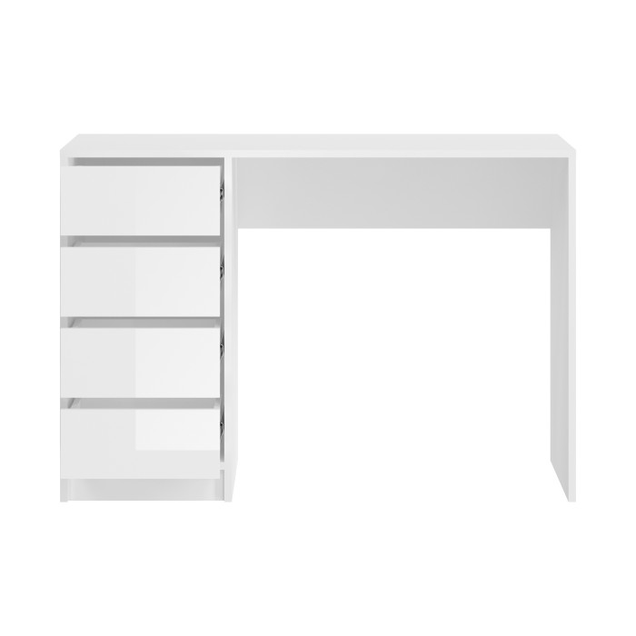 Toeletta ESTRELLA bianca senza specchio – 110 cm, 4 cassetti, stile classico