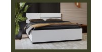 Bett HAVANA 160x200 weiß mit Lattenrost – Modernes Design und optimierter Komfort